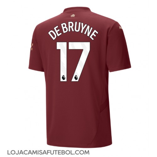 Camisa de Futebol Manchester City Kevin De Bruyne #17 Equipamento Alternativo 2024-25 Manga Curta